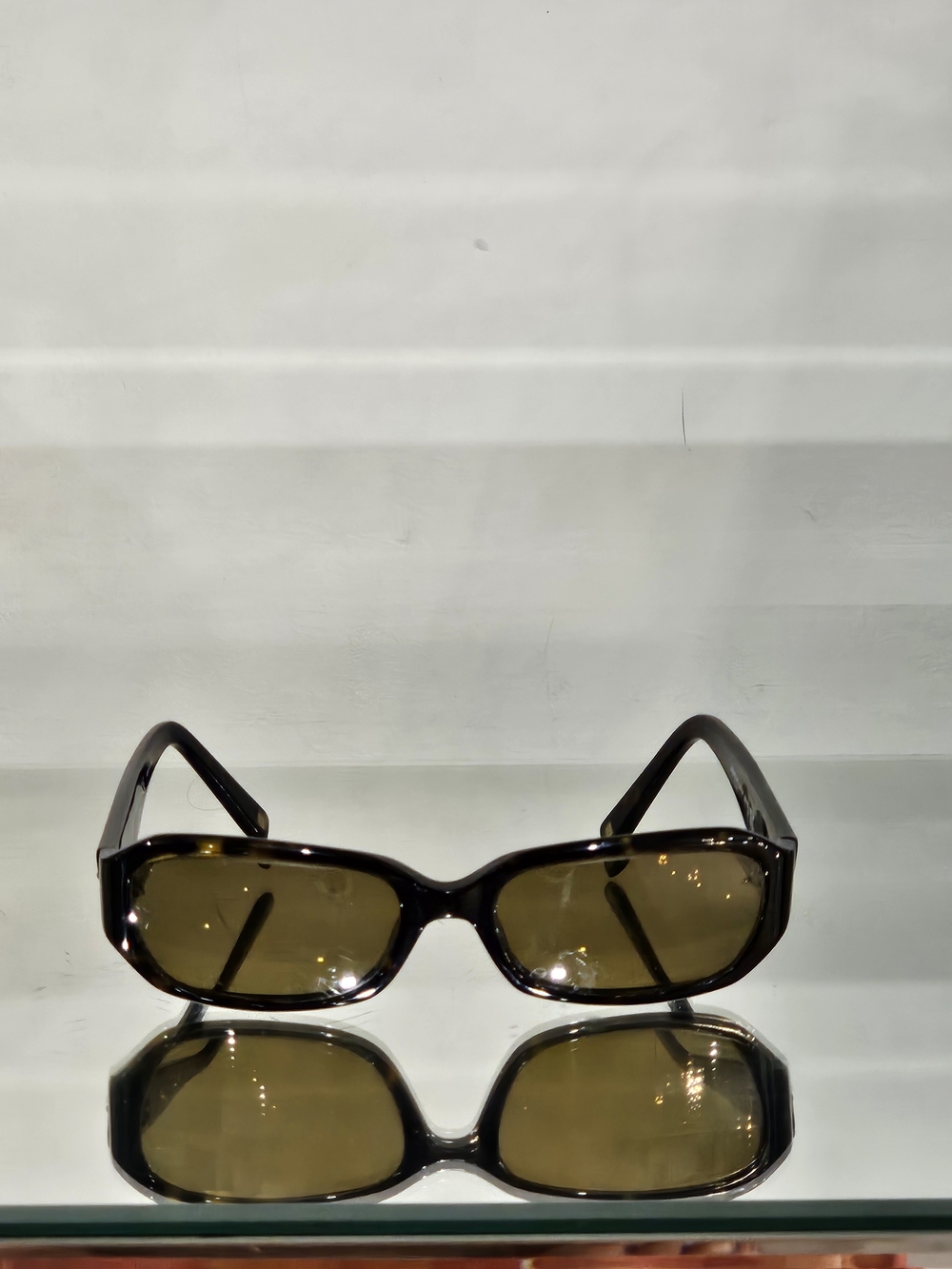 Anne Klein Rectangular Sunglasses in Brown Tortoiseshell